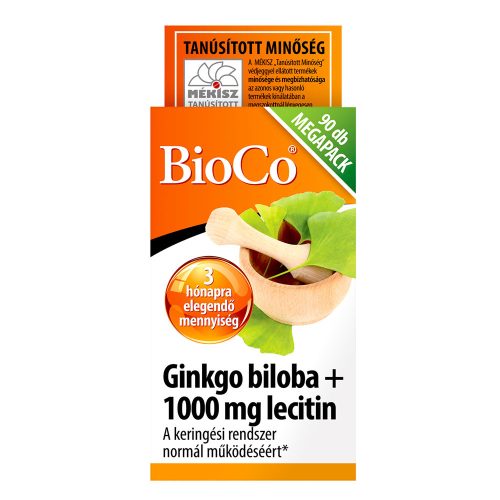 BIOCO Ginkgo biloba + 1000mg Lecitin kapszula (90db)