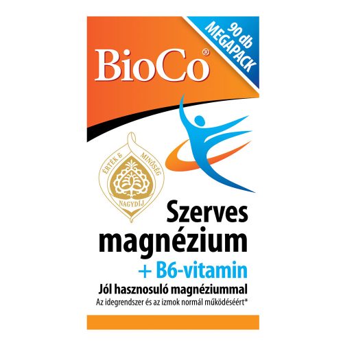 BIOCO Szerves magnézium+B6-vitamin tabletta (90db)