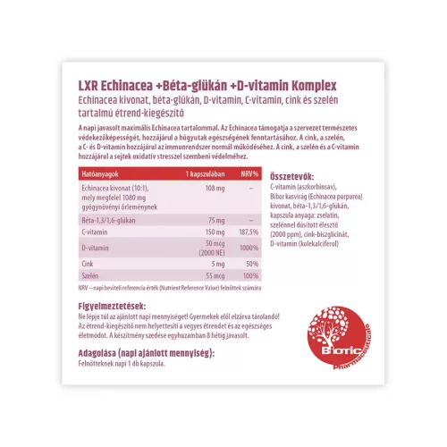 LXR Echinacea Komplex kapszula (60db)