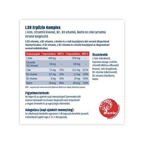 LXR Erplizin Komplex kapszula (30db)