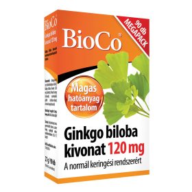 BIOCO Ginkgo Biloba kivonat 120mg tabletta (90db)
