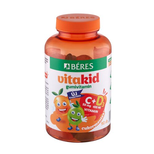 BÉRES Vitakid C + D3 gumivitamin (90db) 