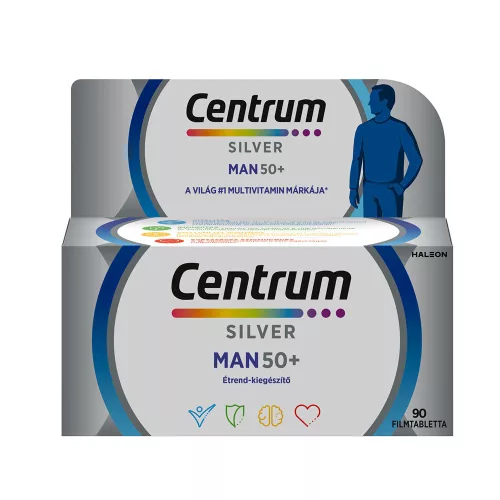 CENTRUM Silver Man 50+ Multivitamin filmtabletta Férfiaknak (90db)