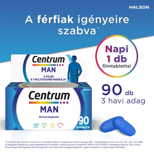 CENTRUM Man Multivitamin filmtabletta Férfiaknak (90db)