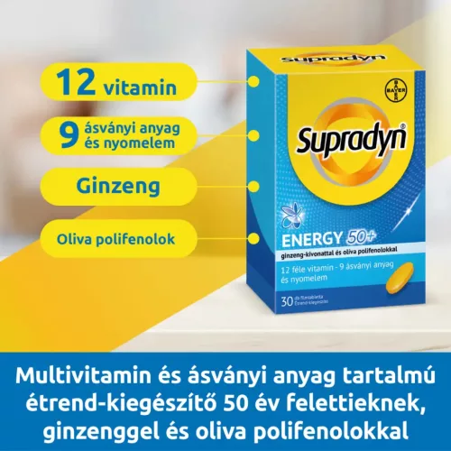 SUPRADYN Energia 50+ filmtabletta (30db)