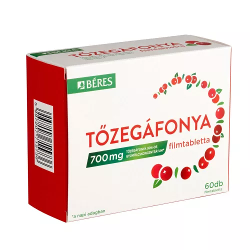 BÉRES Tőzegáfonya 700mg filmtabletta (60db)