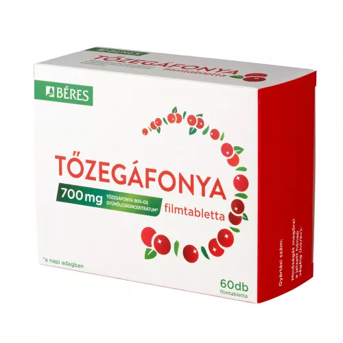 BÉRES Tőzegáfonya 700mg filmtabletta (60db)