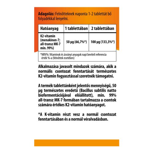 BIOCO K2-vitamin tabletta (90db)