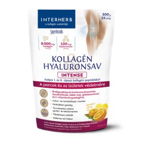   INTERHERB Intense Kollagén Hyaluronsav por narancs, citrus íz (300g)