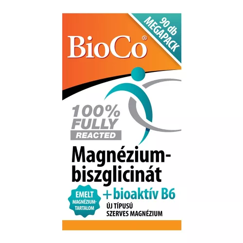 BIOCO Magnézium-biszglicinát + bioaktív B6 tabletta (90db)