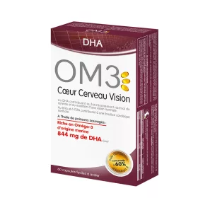   SUPERDIET OM3 Omega3 halolaj szív, agy, látás lágyzselatin kapszula (60db)