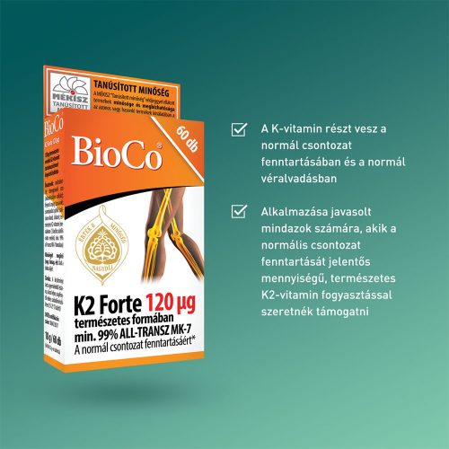BIOCO K2-Forte 120 mcg tabletta (60db)