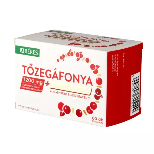 BÉRES Tőzegáfonya 1200mg + Aranyvessző filmtabletta (60db)