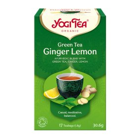 YOGI TEA Bio Zöld tea Gyömbérrel és citrommal (17db)