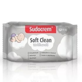 SUDOCREM törlőkendő Soft Clean krémes (55db)