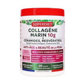   SUPERDIET Tengeri kollagén I,III + hialuronsav + Q10 por (210g)