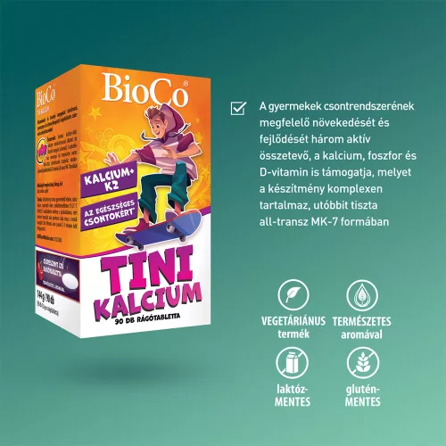 BIOCO Tini Kalcium rágótabletta (90db)