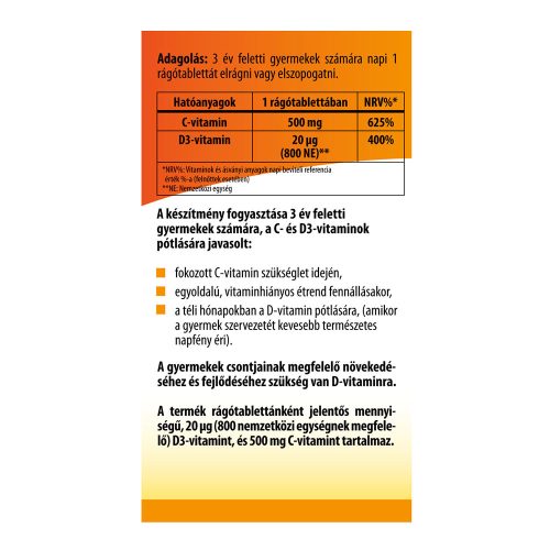 BIOCO C+D duo junior rágótabletta (100db)