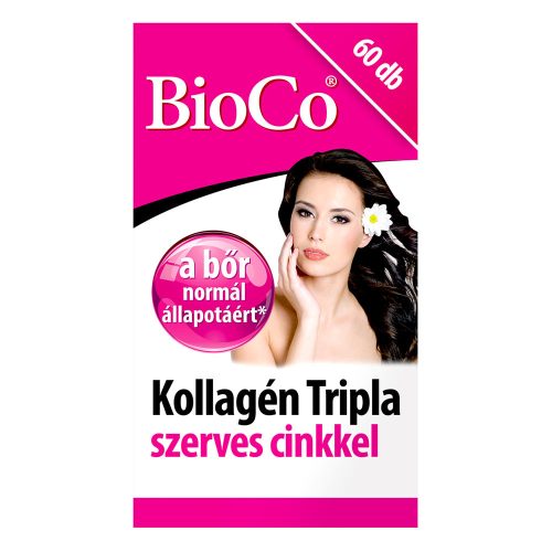 BIOCO Kollagén tripla szerves cinkkel tabletta (60db)
