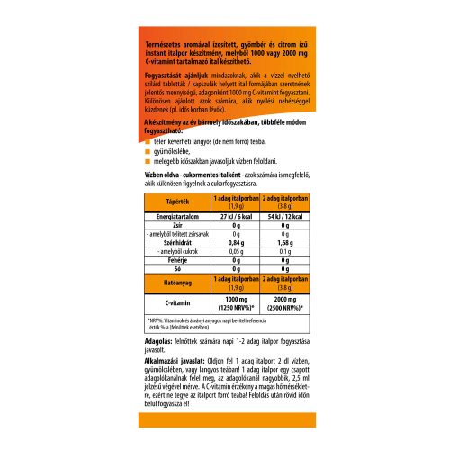 BIOCO C-vitamin italpor 1000 mg (120adag)