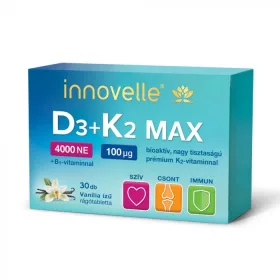 INNOVELLE D3+K2 Max 4000NE rágótabletta (30db)