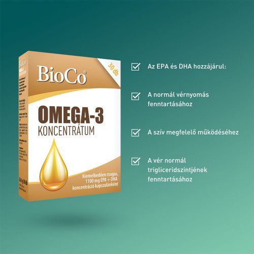 BIOCO Omega-3 koncentrátum kapszula (30db)