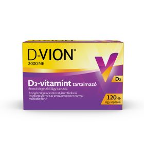   D-VION 2000 NE D3-vitamint tartalmazó lágy kapszula (120db)   