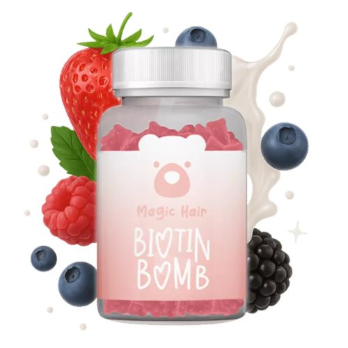 MAGIC HAIR Biotin Bomb gumivitamin erdei gyümölcs ízű (60db)