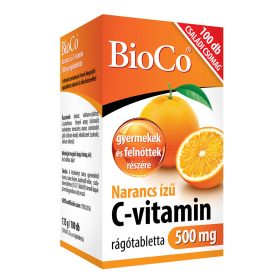 BIOCO C-vitamin 500 mg narancs ízű rágótabletta (100db)