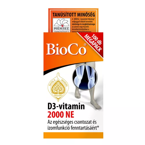 BIOCO D3-vitamin 2000NE tabletta (100db)