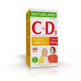 Naturland Prémium C vit.1000mg+D3 vit.4000NE tabl.