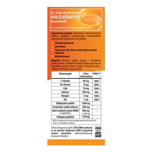 BIOCO Porc & Izom Csont Komplex filmtabletta (60db)
