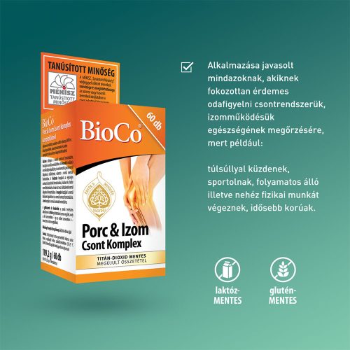 BIOCO Porc & Izom Csont Komplex filmtabletta (60db)