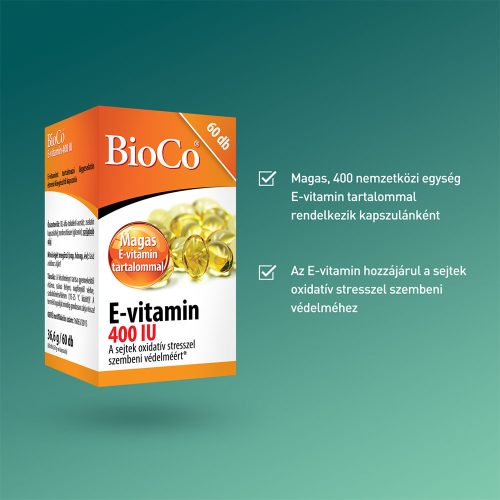 BIOCO E-vitamin 400 IU kapszula (60db)