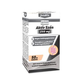 JUTAVIT Aktív szén 250mg tabletta (50db)