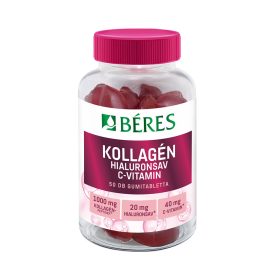   BÉRES Kollagén, Hialuronsav, C- vitamin gumitabletta (50db)