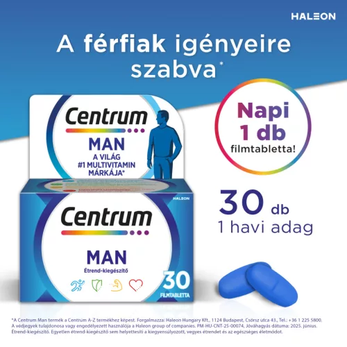 CENTRUM Man Multivitamin filmtabletta Férfiaknak (30db)