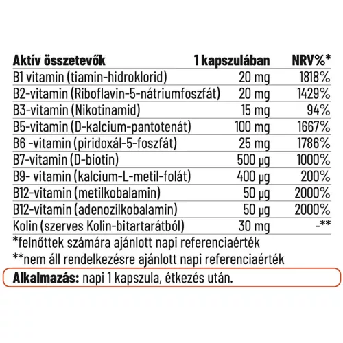 NORDVITAL B Komplex vegán kapszula (60db)