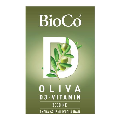 BIOCO Oliva D3-vitamin 3000NE lágyzselatin kapszula (60db)