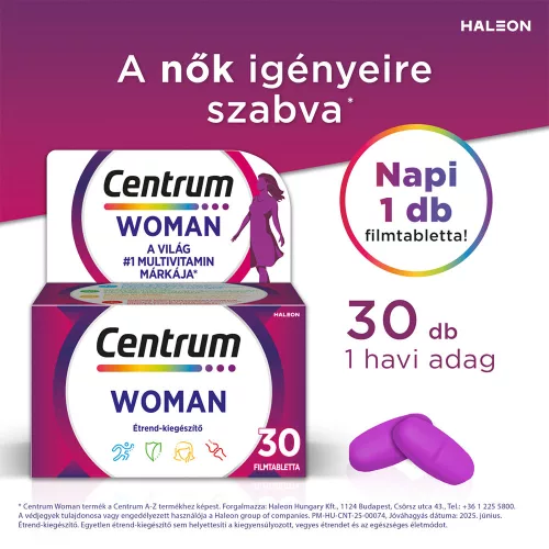 CENTRUM Woman Multivitamin filmtabletta Nőknek (30db)