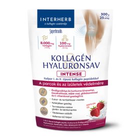   INTERHERB Intense Kollagén Hyaluronsav por eperkrém íz (300g)