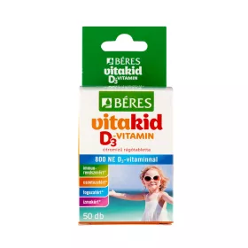 BÉRES Vitakid D3-vitamin 800NE rágótabletta (50db)
