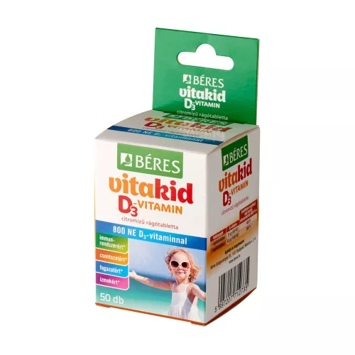 BÉRES Vitakid D3-vitamin 800NE rágótabletta (50db)