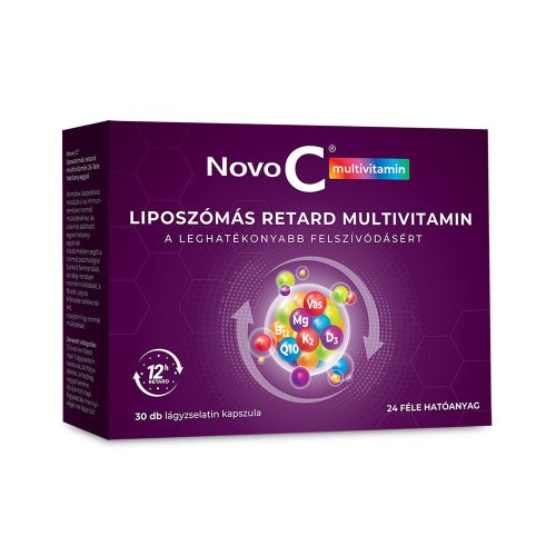 NOVO C Multivitamin liposzómás retard lágyzselatin kapszula (30db)