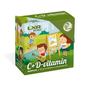 LXR Junior C+D-vitamin Komplex rágótabletta (60db)