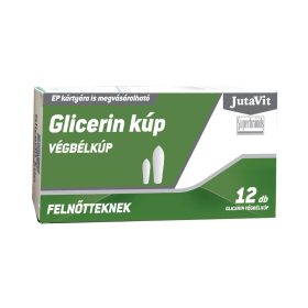 JUTAVIT Glicerin végbélkúp felnőtteknek (12db)
