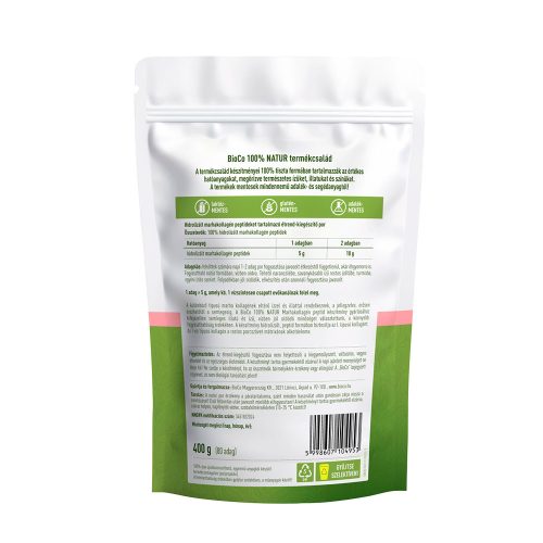 BIOCO 100% NATUR Marhakollagén peptidek tasakos por (400g)