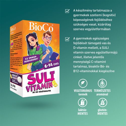 BIOCO Suli vitamin citromos rágótabletta (90db)