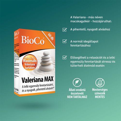BIOCO Valeriana Max tabletta (60db)