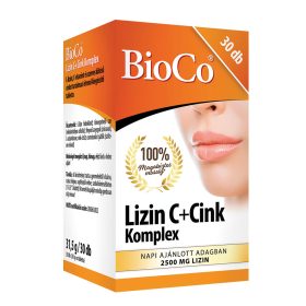 BIOCO Lizin C+Cink Komplex tabletta (30db)